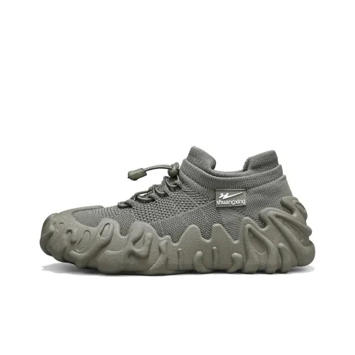 Binary Shoe Liner Cushioning, Lightweight, Breathable, Slip Resistant Low Top Chunky Sneakers Men's Green