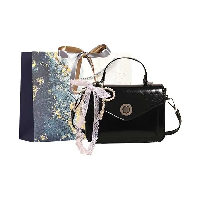 Iman's House PU Crossbody Handbag Regular Women's Blue/White/Pink/Black-15