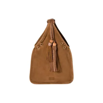 MIU MIU Sheepskin Handbag Women's Brown