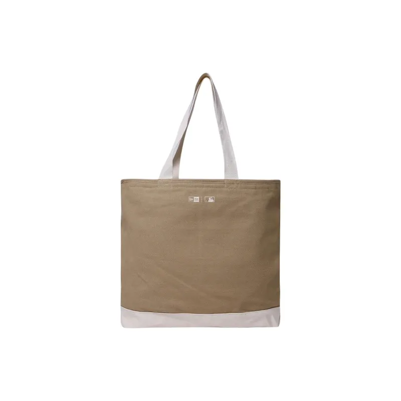 New Era Cotton Tote Bag, Shopping Bag, Handbag, Shoulder Bag Unisex Khaki-0