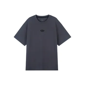 QIAODAN T Shirt Men's Black Sand Gray