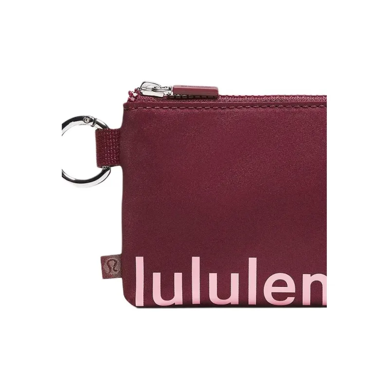 Lululemon Recycled Polyester Card Holder Women's Deep Luxury Style & Pink Trend-4