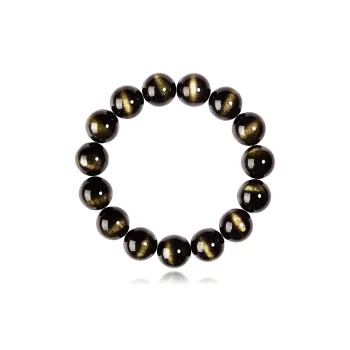EADDA JEWELRY Natural Obsidian Bracelets Unisex