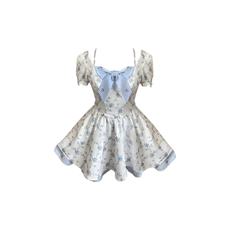 GUOZHEN Short Sleeved Dress Women's-4
