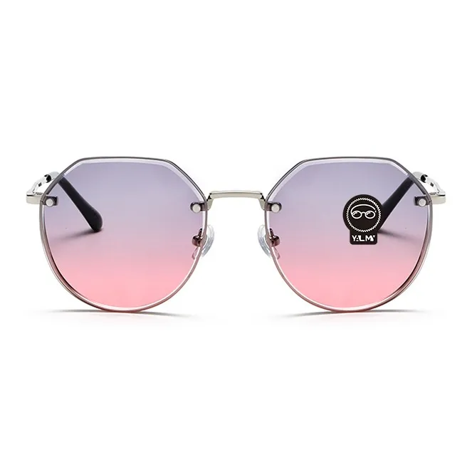 YALMY Metal Irregular Shape Sunglasses Women's-3