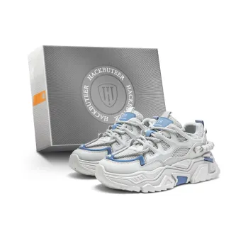 HACKBUTEER Low Top Chunky Sneakers Men's Box Included