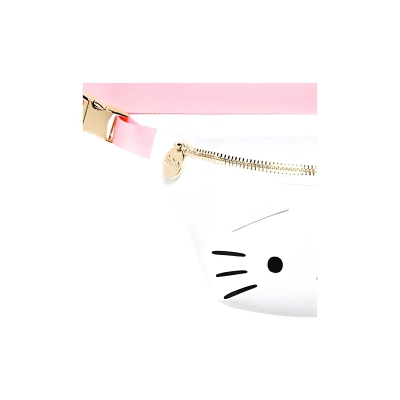 Sanrio Stoney Clover Lane Collaboration Hello Kitty Nylon Fanny Pack Women's White-4