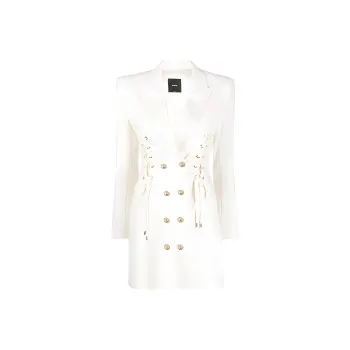 PINKO SS23 Long Sleeved Dress Women's White