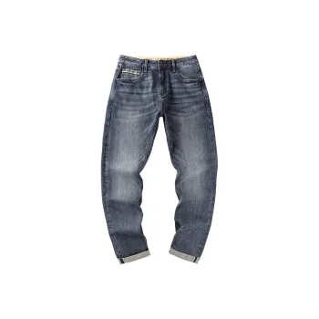 SNOW FLYING Jeans Unisex Vintage Blue