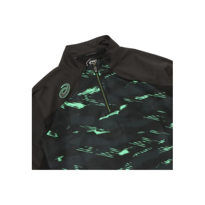 Asics T Shirt Men's Black Green-2