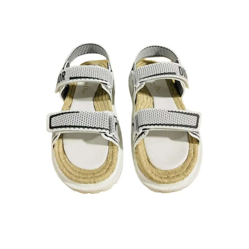 DIOR DiorAct Beach Sandals Women's White-4