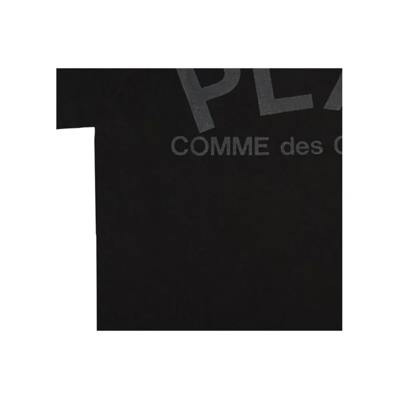 CDG Play T Shirts Men Black-1