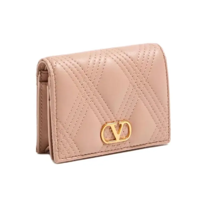 Valentino GARAVANI Leather Wallet Women's Rose Cinnamon-2