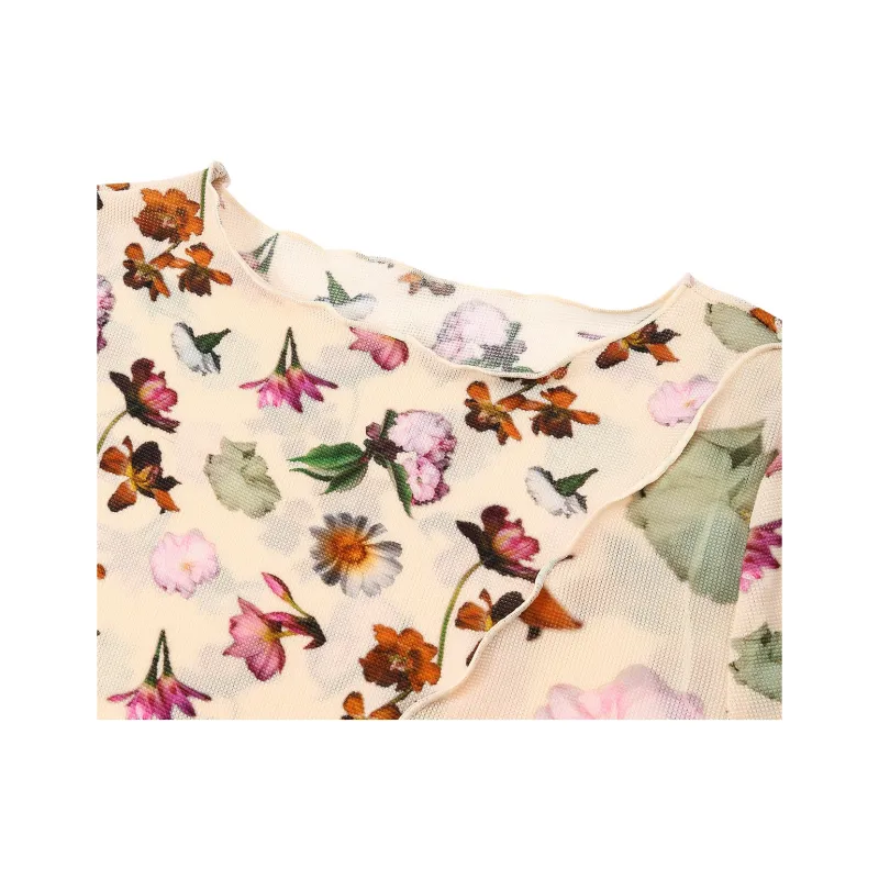 Desigual T Shirts Women's Beige With Print-3