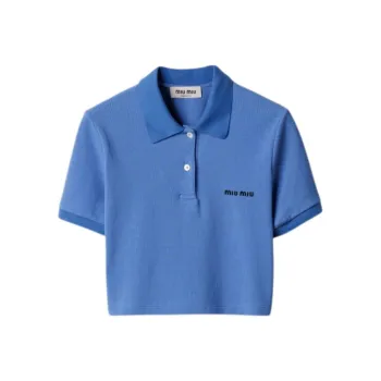 MIU MIU Polo Shirt Women's Light Blue