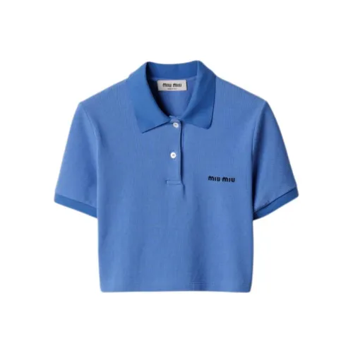 MIU MIU Polo Shirt Women's Light Blue