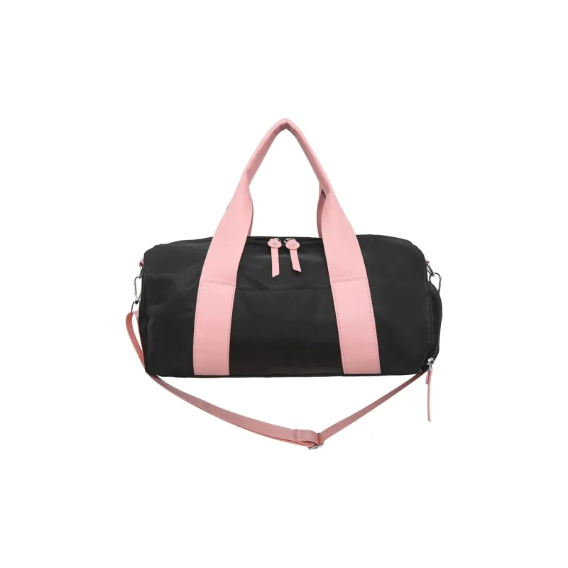 Yalu Nylon Fitness Sports Bag, One Shoulder Bag, Travel Bag Unisex Black/Gray/Pink/Black & Pink/Gray & Pink-15