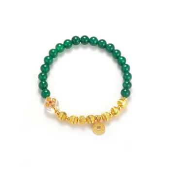 LANMUYINNUO Natural Chalcedony Bracelets Unisex