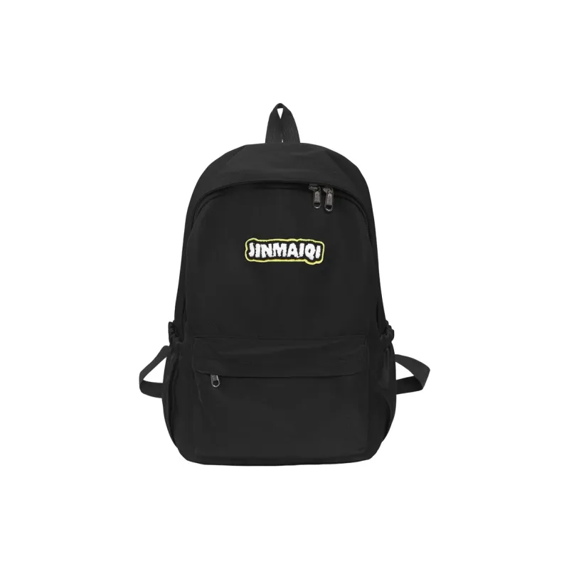 WICKBUEN Nylon Backpack Regular Unisex Green/White/Black/Red-12