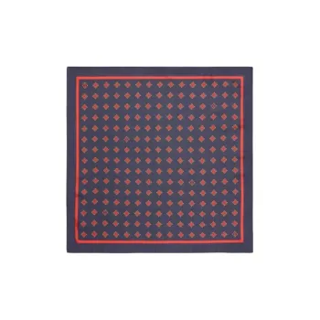 Valentino Mulberry Silk, Silk Scarves Men's Marine Blue