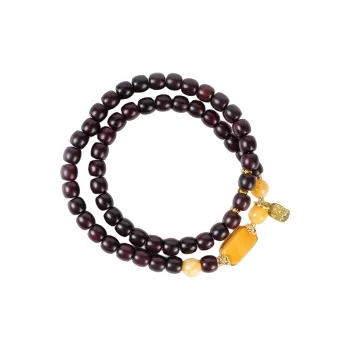 XUWU Red Sandalwood Bracelets Unisex