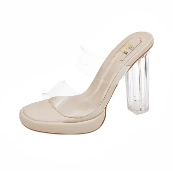 Dragon Dance Slip Resistant Slide Slippers Women's Nude