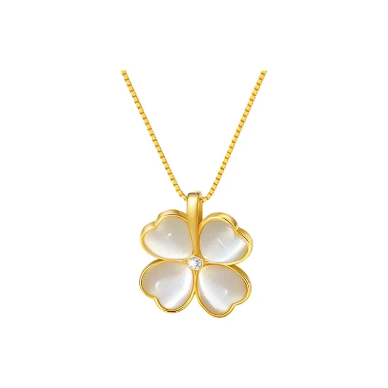 WINGSTOP Glass Cat Eye Necklaces Women's-2