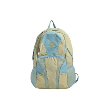 KAMLUI Nylon Backpack Unisex Black/Yellow/Gray
