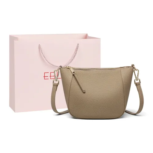 EBLAN Cow Leather Shoulder Bag, Hand Bag, Bucket Bag Regular Women's Elephant Gray