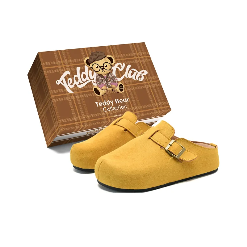 Teddy Bear Collection Abrasion Resistant Slip Resistant Closed Toe Slippers Unisex-12