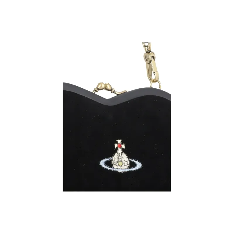 Vivienne Westwood Cotton One Shoulder Handbag Women's Black-3