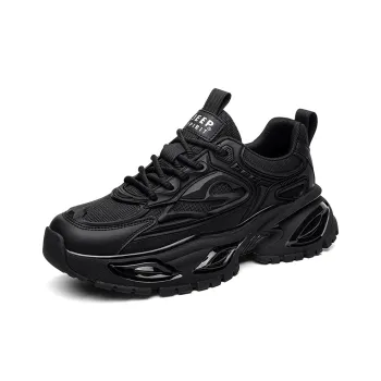 JEEP SPIRIT Darth Vader Chunky Sneakers Men Low Top Dark Mire Black