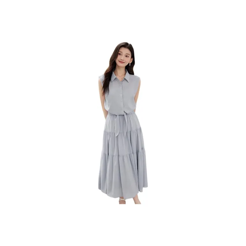 Yi Mengyuan Sleeveless Dress Women's-10