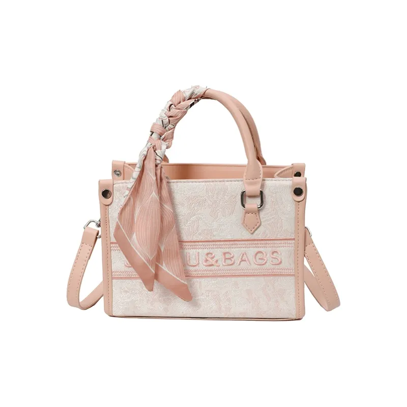 Yalu PU One Shoulder Handbag Women's Gray/Pink/Blue-5