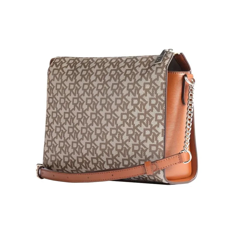 DKNY Leather Crossbody Bag Shoulder Bag Women's Light Brown-1