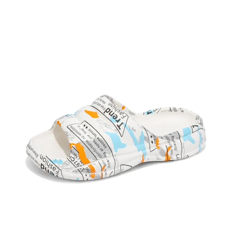 CariteSport EVA Quiet Slip Resistant Odor Resistant Abrasion Resistant Quick Dry Cushioning Slide Slippers Men's-9