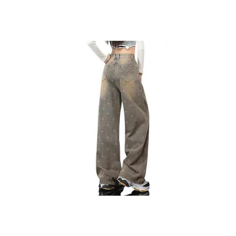 YINLEI Jeans Women's Nostalgic Blue-1