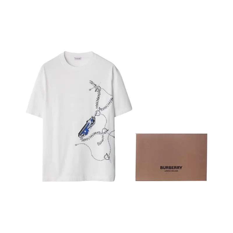 Burberry Graphic print Cotton T shirt-9