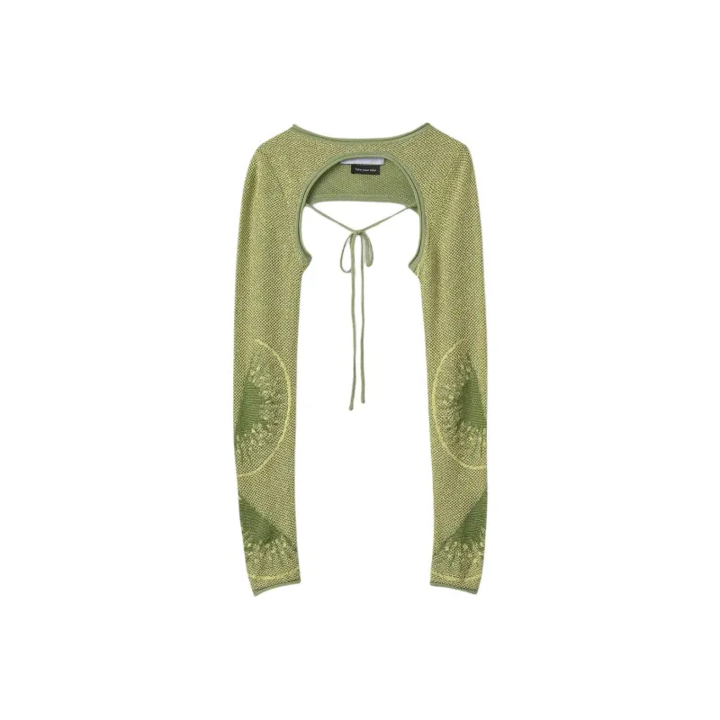 HOUSE OF SUNNY Crop Top Women's Green-0
