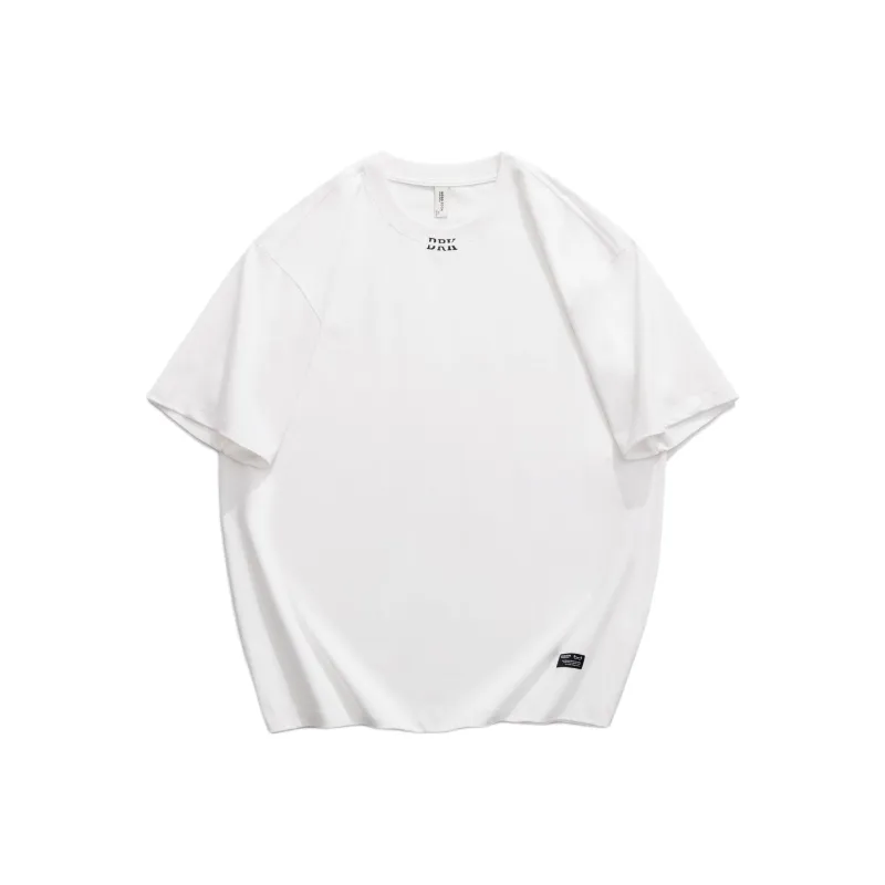 WOOD SOON Crew Neck Japanese Style Trendy Cooling Half Sleeve Casual Top Unisex-9