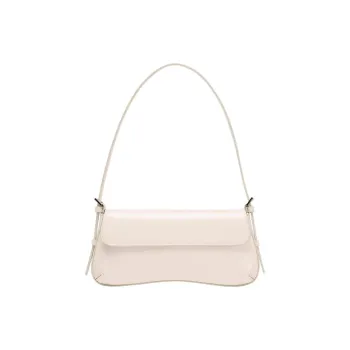 ZARA PU Shoulder Bag Trumpets Women's White