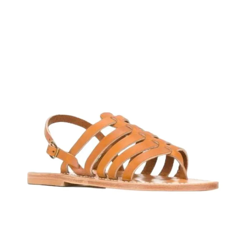 K Jacques St Tropez Kazak Roman Sandals Women's Brown-2