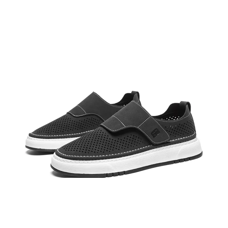 Mulinsen Slip Resistant Low Top Skateboard Shoes Men's Black-2