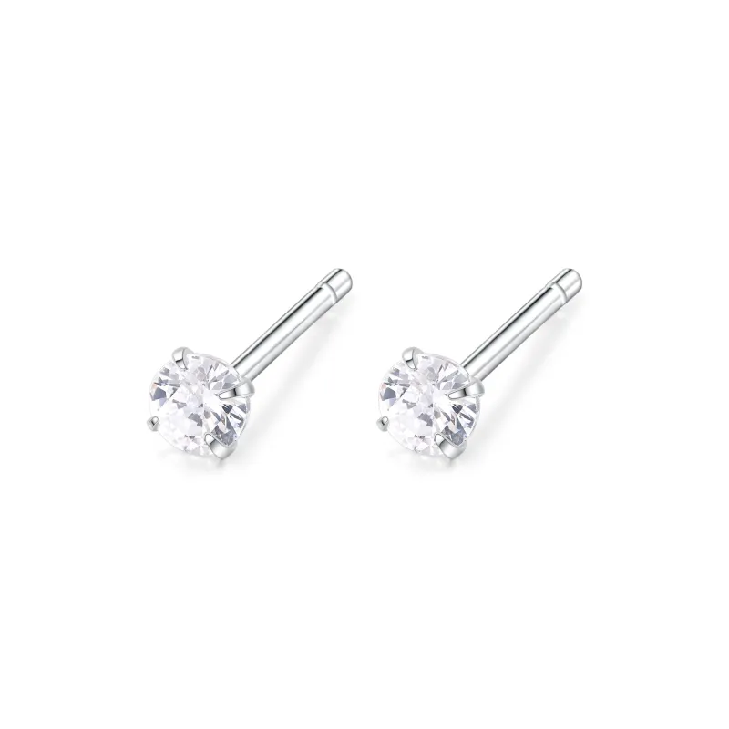 Barbie 925 Sterling Silver Stud Earrings Women's-0