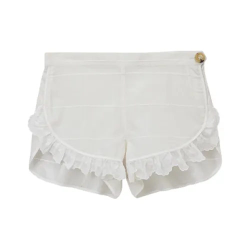 MARCHIVE MARCHEN 아이보리 화이트 여성 캐주얼 반바지