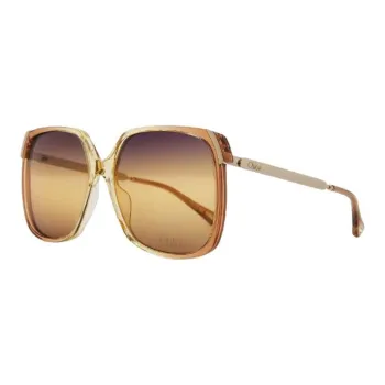 Chloe Recycled Acetate Butterfly Sunglasses Women's Brown