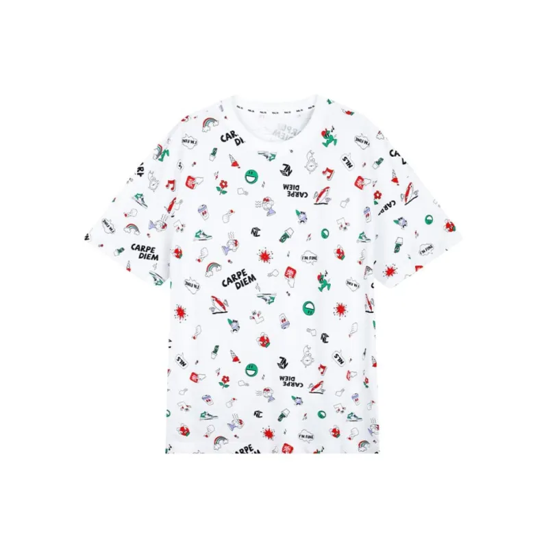 QIAODAN T Shirt Men's Jordan White Print-0