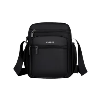 Warrior Oxford Shoulder Bag, Crossbody Bag Men's Black