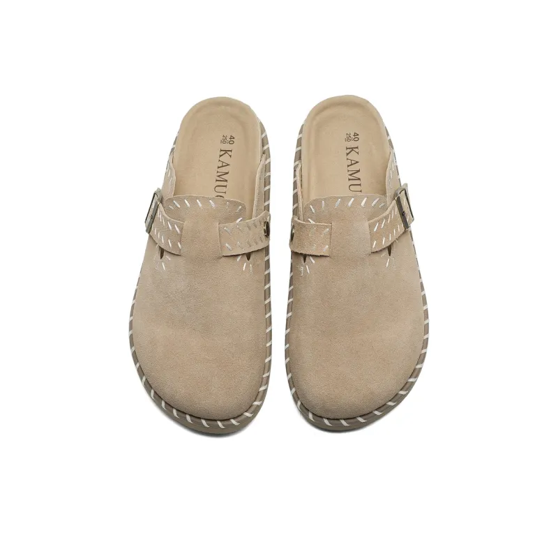 GIGIRYO Rubber Sole Quiet, Odor Resistant, Abrasion Resistant Closed Toe Slippers Unisex-3