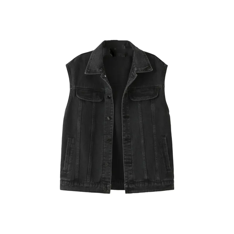 ABCMININ Vests Women's Black-0